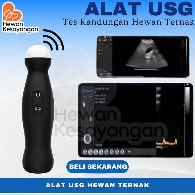 PROMO DAWEI Alat USG Ternak Ultrasound Uji Pemindai Kehamilan Domba Kambing Babi PET Tes Kandungan H