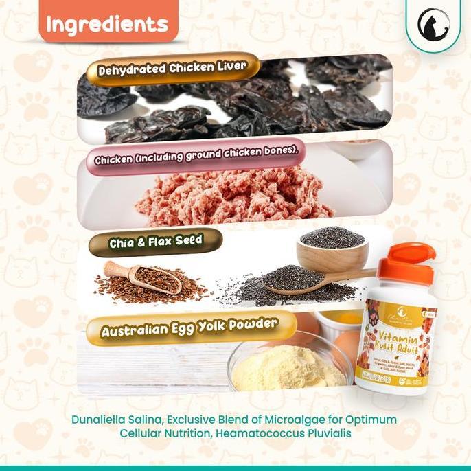 Meow- O Care Paket Vitamin Kucing Gembul & Masalah Kulit Desa