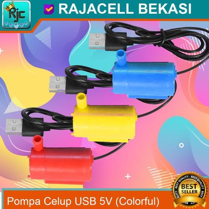 Pompa Celup Usb Submersible Water Pump Pompa Air 5V Dc Colorful