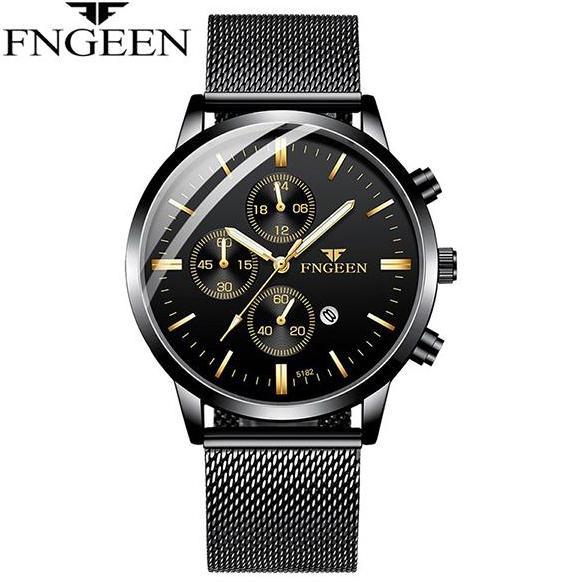 Orologio- Fngeen 5128 Jam Tangan Pria Anti Air Keren Buat Gaya Quartz Jam Tangan Cowok Terproof Tche