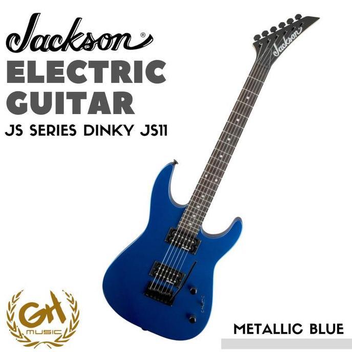 JACKSON JS SERIES DINKY JS11 ELECTRIC GUITAR, METALLIC BLUE
