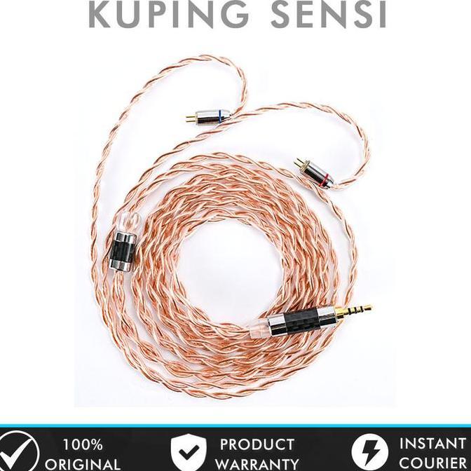 XINHS SINGLE CRYSTAL COPPER EARPHONE IEM UPGRADE CABLE KABEL IVIPQ MURAH