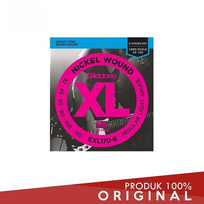 D'ADDARIO Bass Guitar String Long 6 String EXL-170-6