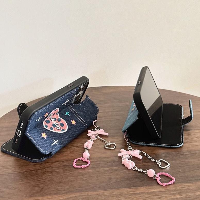 TERBARU CASING FLIP CASE HP MODEL JEANS DOMPET MINI IPHONE 11 12 13 14 15 16 17 PRO MAX AIRPODS GEN 