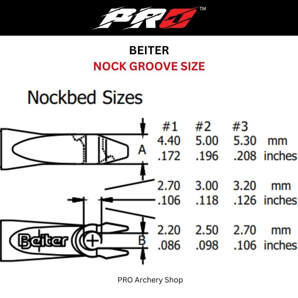 Pin Nock Beiter Asymmetric Original / Beiter Nock Asli / Beiter Pin Nock / Pin Nock Beiter Original