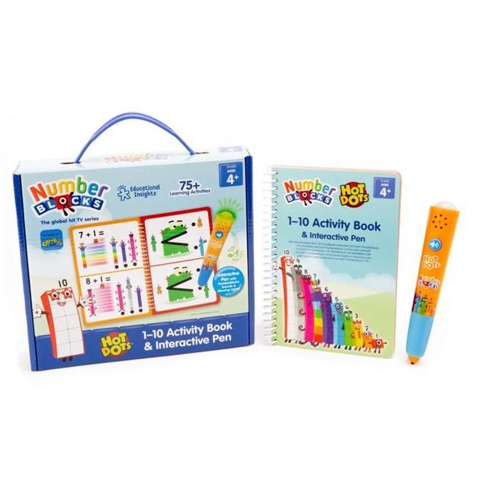 Educational Insights Hot Dots Numberblocks Activity Book & Interactive Pen, Interactive Learning Boo