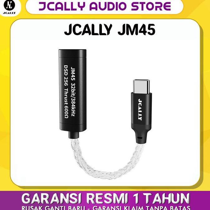 JCALLY JM45 HIRES AUDIO PORTABLE AMPLIFIER DAC USB TYPE C TO 3,5MM MURAH