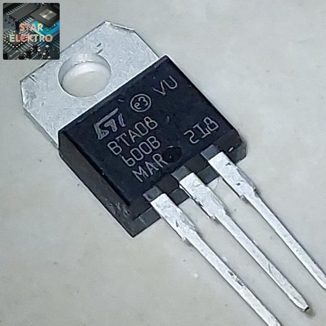 BTA08-600B TO-220 BTA08-600BW BTA08 BTA08600B TRIAC THYRISTOR 8A 600V TRANSISTOR KOMPONEN SE27