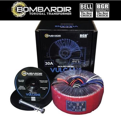 TRAFO VULCAN 30A CT 62V BOMBARDIR TRAVO VULCANS TOROID 30 Amper DONUT BELL