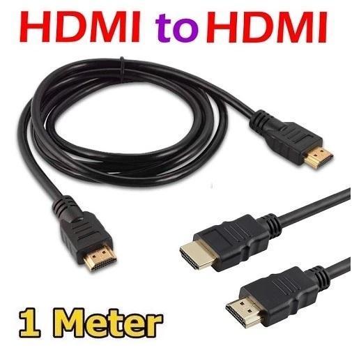Kabel HDMI to HDMI 1 Meter Lead Wire for Monitor Tv DVR CCTV Parabola DVD