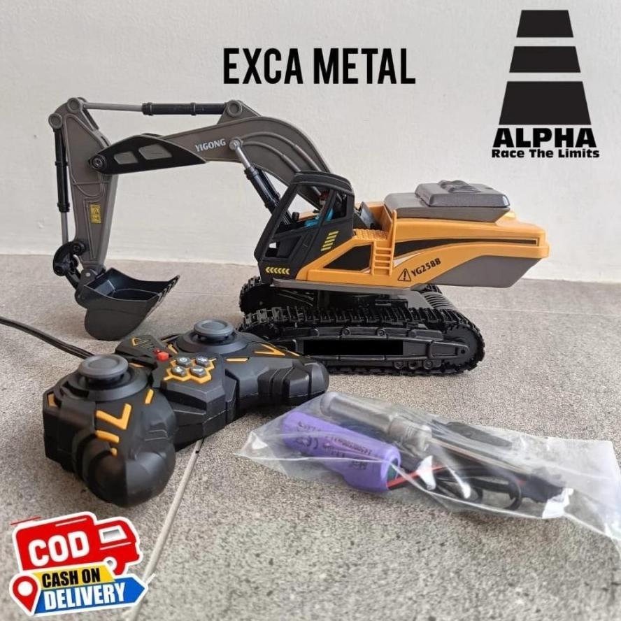 PROMO TERBARU Excavator RC Remot Control Construction Alat Berat Rc Excavator Alloy Besi 1026 6CH RC