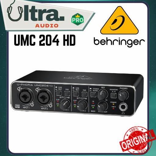 Behringer UMC204HD / UMC-204HD / UMC 204 HD / Soundcard ORIGINAL