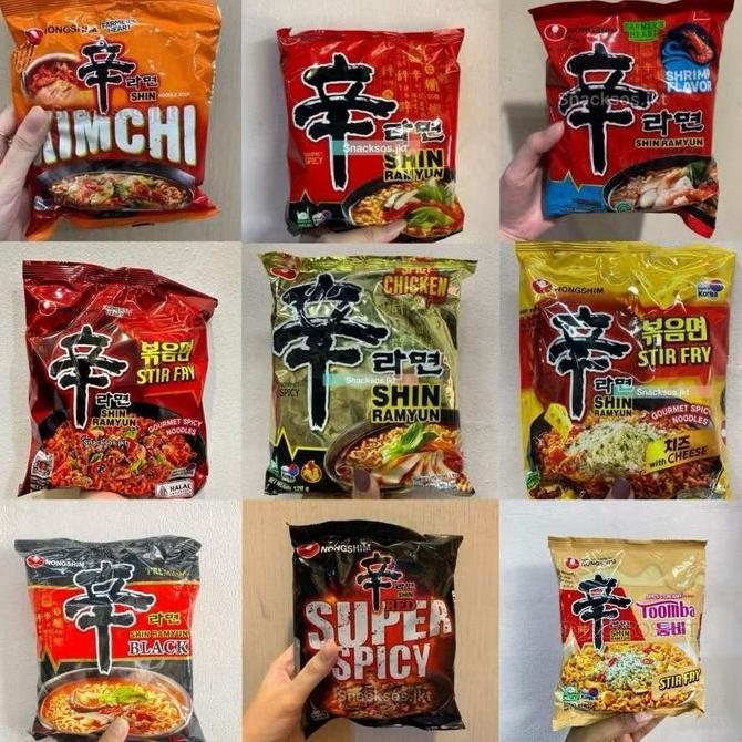 Pst - Nongshim Shin Ramyun Ramyeon Spicy Mushroom / Shin Stir Fry Toomba Spicy & Creamy / Black Shin