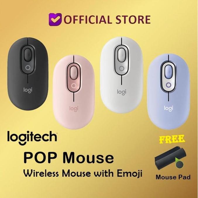 Best Seller Logitech Pop Mouse Wireless Bluetooth Mouse With Customizable Emoji Premium