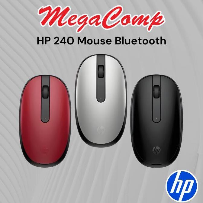 Best Seller Mouse Wireless Bluetooth Hp 240 Mouse (Black/Silver/Red) Premium