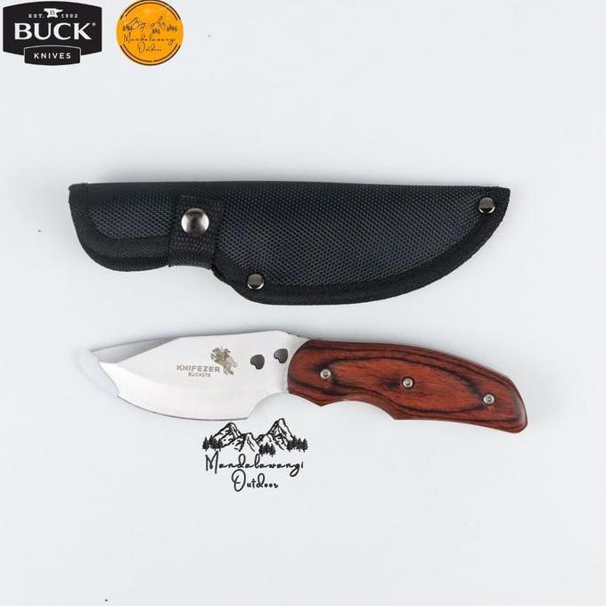 PISAU CAMPING BUSHCRAFT KNIFEZER BUCK PISAU OUTDOOR GUNUNG SURVIVAL PE