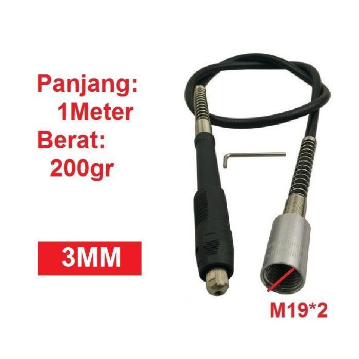 SELANG FLEKSIBEL MESIN BOR KABEL TUNNER TUNER CUNER HANDPIECE FOREDOM ORIGINAL DAN TERPERCAYA