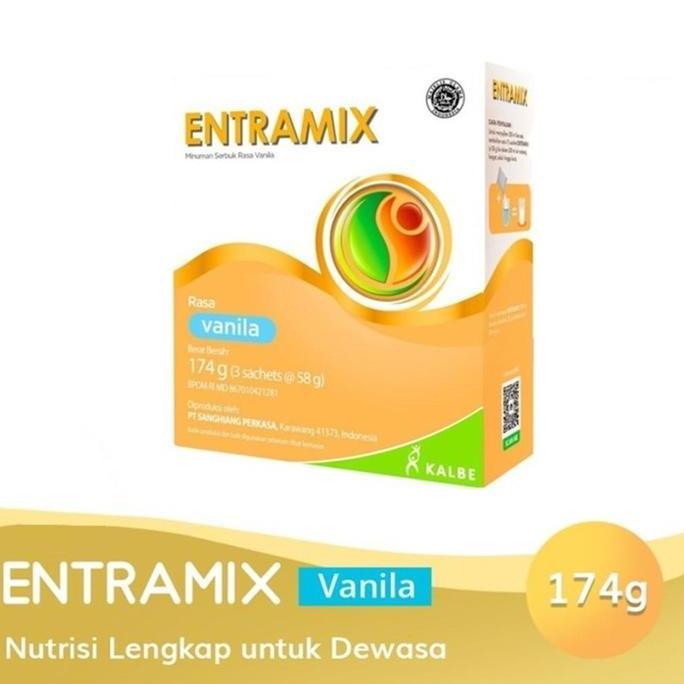 ENTRAMIX PROTEIN SUSU VANILLA / COKELAT. Nutrisi Lengkap Dewasa Lansia