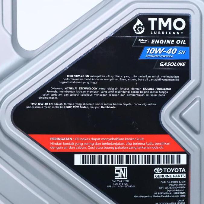 Olimax- Oli Tmo 10W-40 Bensin 4L Galon - Oli Bensin Tmo 10W-40 - Oli Synthetic