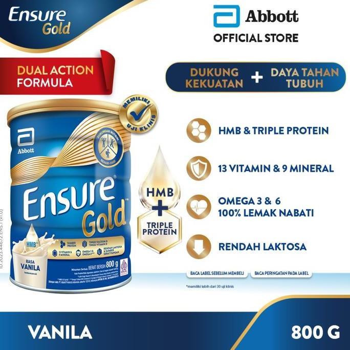 Susu Ensure Gold 800 gr Kaleng - Ensure Gold Vanila/Coklat