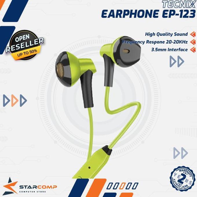 TECNIX EP-123 Stereo Earphone