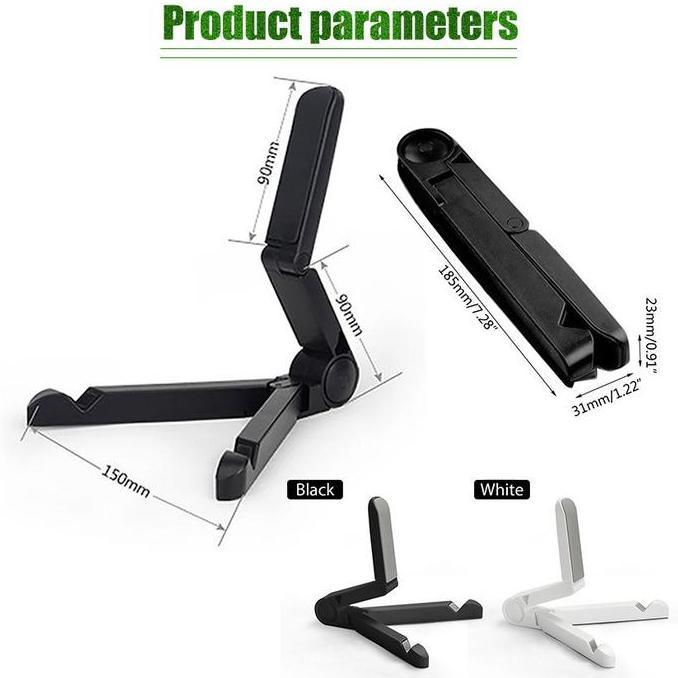 COCHONS Holder HP Stand Meja Lipat V Foldable Tablet Ipad Android Handphone Penyangga Serbaguna