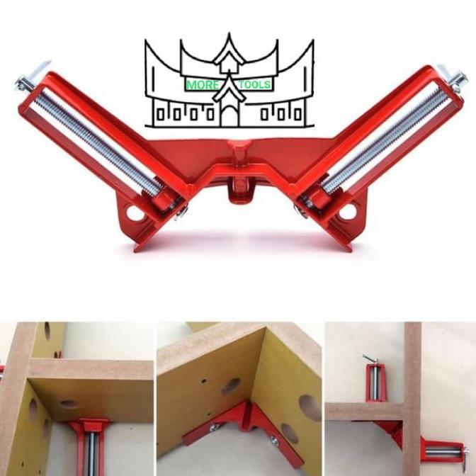 Hnds- Corner Clamp Klem Sudut Siku 90 Derajat Alumunium 130Gr