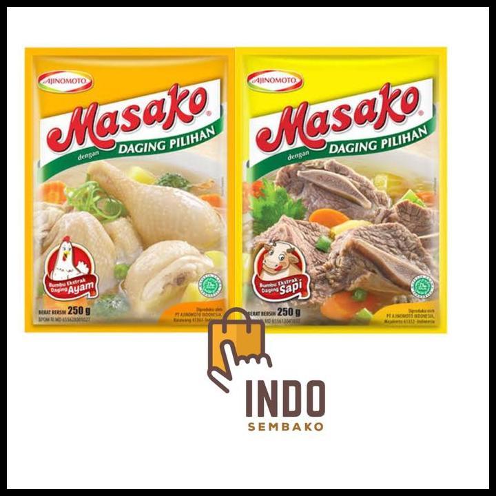 Best Seller Masako Ayam 250 Gr Dus / Masako Sapi 250 Gr Dus / Masako Karton 250G