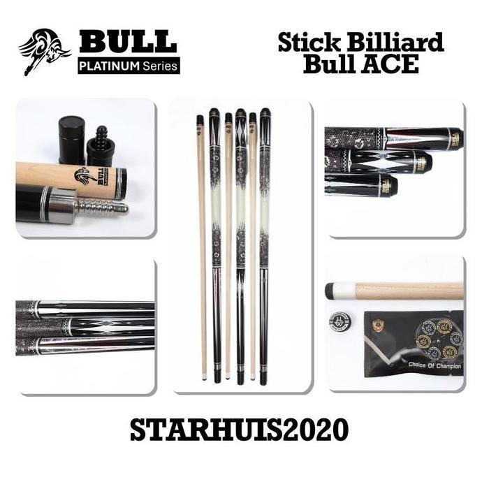 Stik Billiar kualitas TERBAIK BULL Platinum Series maple shaft Radial Joint stick billiard HOW Cue t