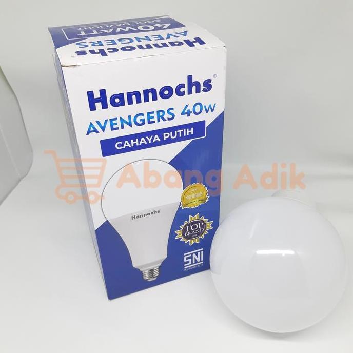 HANNOCHS AVENGERS 40W 40 W WATT DAYLIGHT PUTIH LAMPU BOHLAM LED BULB AATE