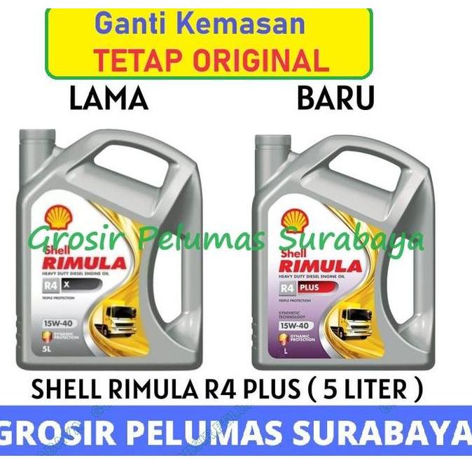 Original SCAN Oli Diesel Shell rimula R4X R4 Plus 15W/40 5 Liter 5L