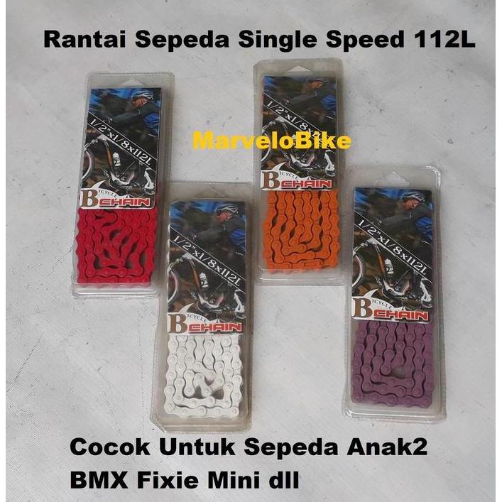 Rantai Sepeda Fixie Bmx Warna Single Speed