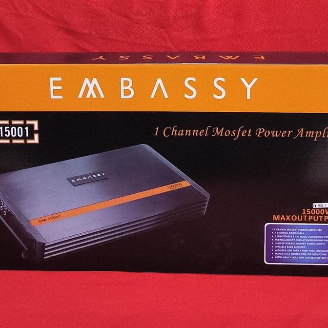 Promo Monoblock Embassy EM-1500.1 - High Quality Monoblock Kelas D Diskon