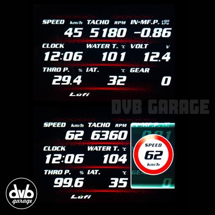 Lufi Xf Revolution Obd2 Meter Original - Indikator Mobil Obd Digital Original Dan Terpercaya