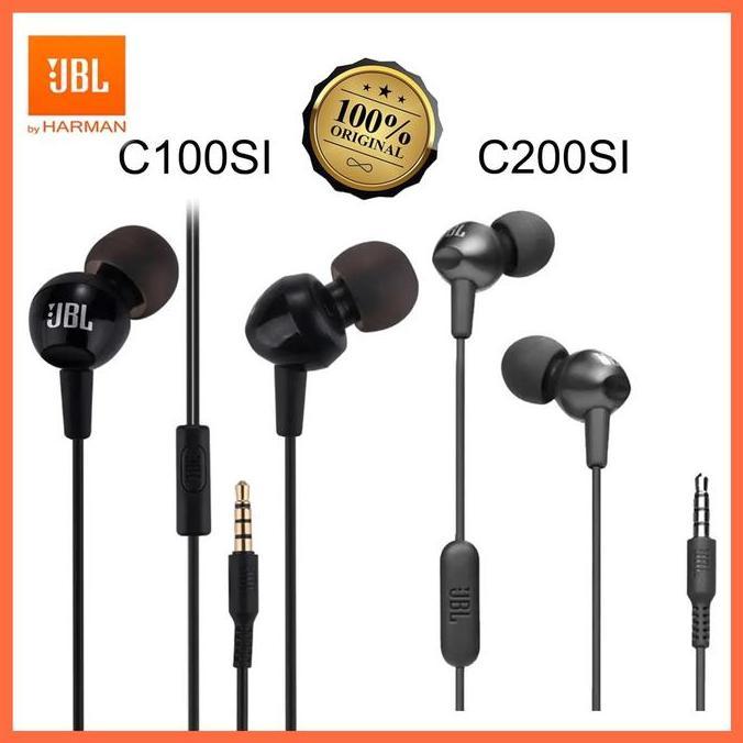 JBL C100Si | C200Si Headset Original In Earphone Handfree Headphones