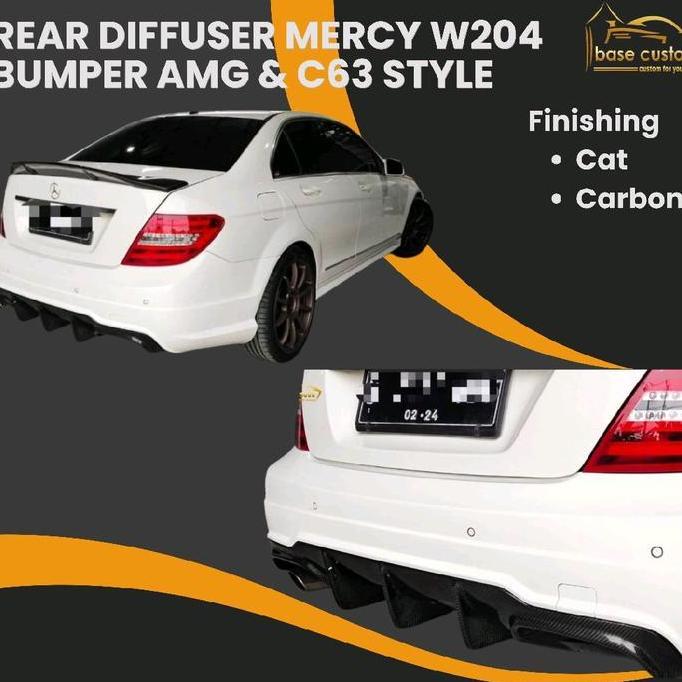 Rear Diffuser/Bodykit Belakang Mercy W204 Bumper C63 Style
