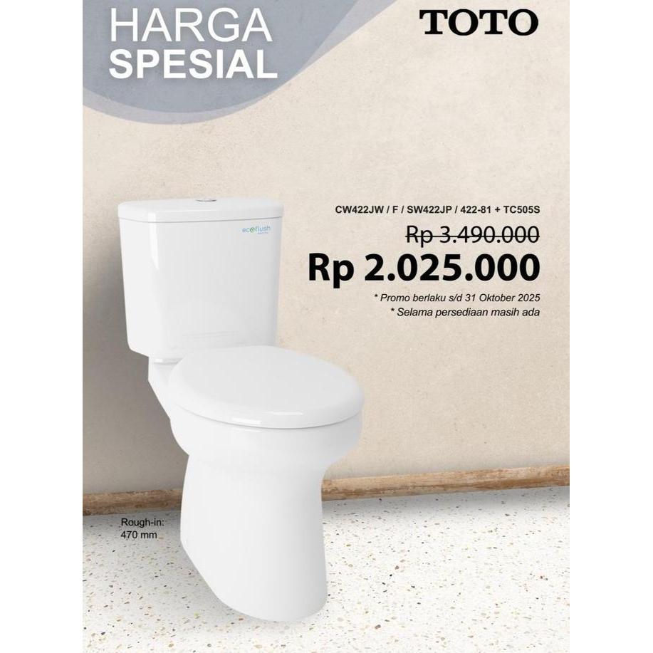 Closet Duduk Toto Cw 422 J + Sw 422 Jp / Cw422J + Sw422Jp