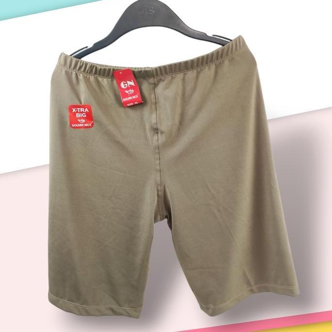 K364 (3Pcs) Golden Nick Short Pants Jumbo Wanita Dewasa dan Remaja, Celana Short, Legging Pendek Siz