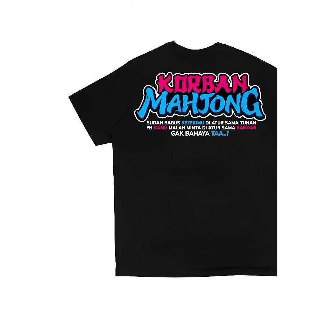 Kaos Korban Mahjong - kaos Distro Mahjong Ways 2 - Atasan Cotton DEWASA PRIA WANITA