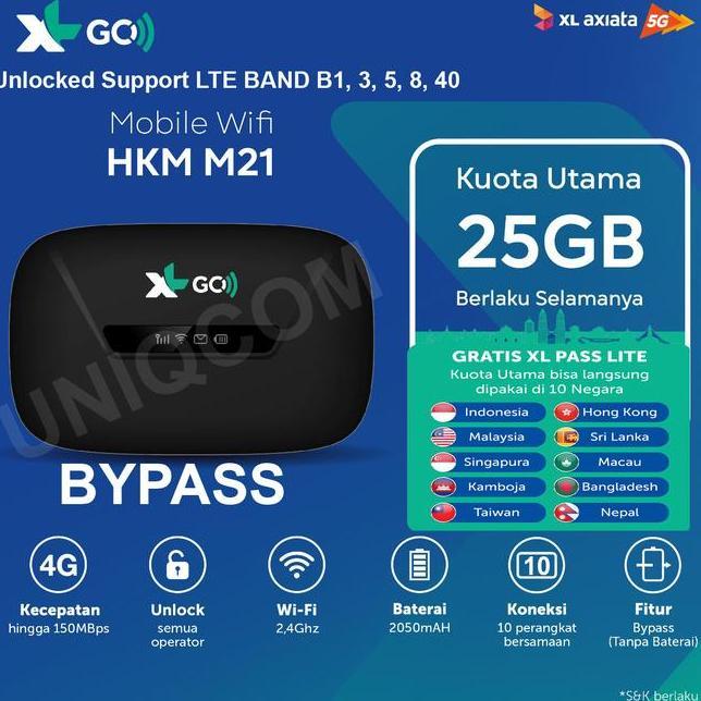 Em Wifi 4G Xl Go Hkm C10 M21 M22 Free Xl Go Izi 25Gb Unloed Resmi