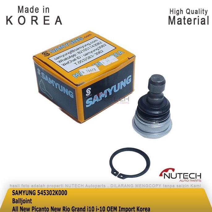 Ball Bal Joint Boljoint Boljoin Balljoint All New Picanto New Rio Grand I10 I-10 Oem Import Korea Fo