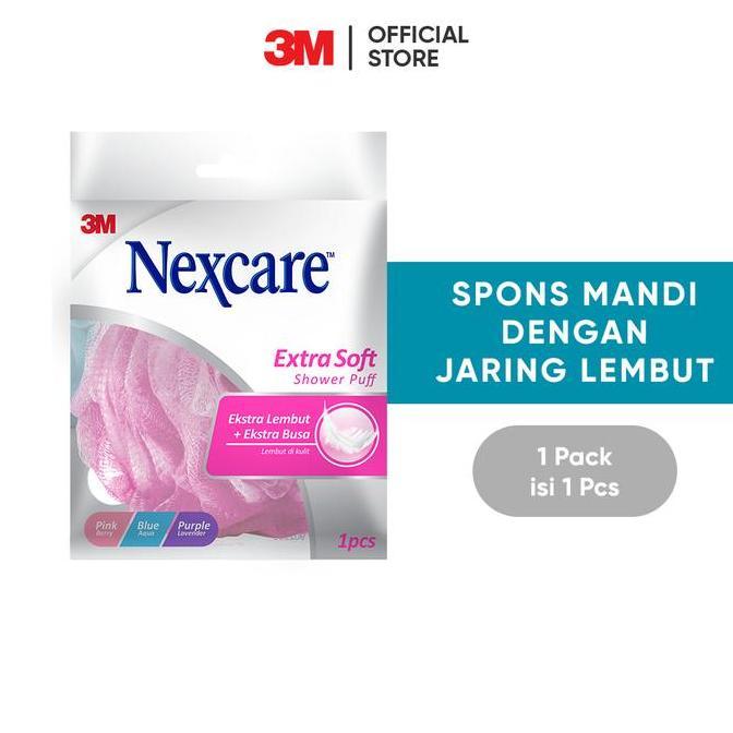 3M Nexcare Shower Puff, Lembut di kulit, 1 pc