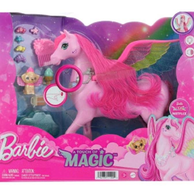 JY Boneka Barbie Magic Kuda Pegasus Horse Doll with Aksesoris and Pet