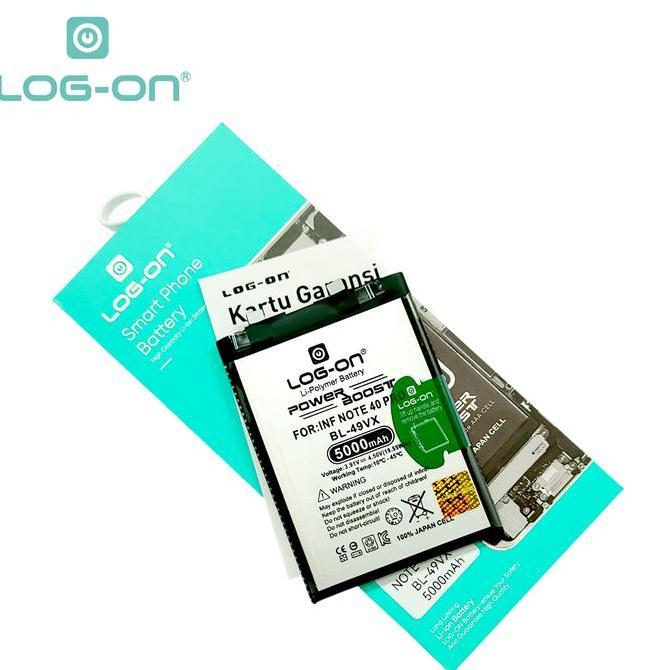 Log On - BATERAI UNTUK BL-49VX Infinix Note 40 Pro 4G ( X6851 ) BL49VX Power Boost Original Battery 