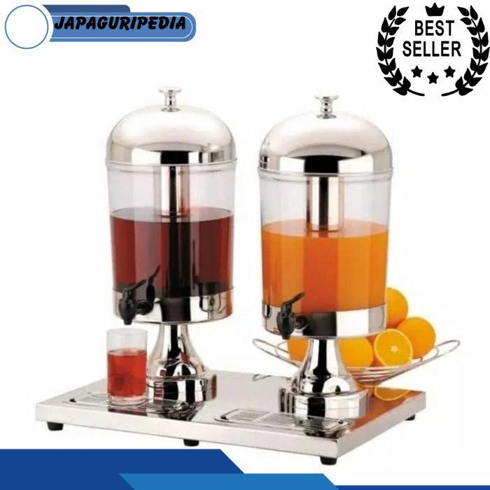 Dispenser Jus Hotel Prasmanan 8Liter Stainless / Dispenser Juicer Tower Tank Stainles 8Liter / Dispe