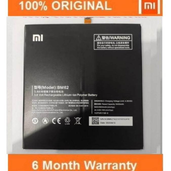 XIAOMI Battery Baterai Batere Mi Pad3 Mi Pad 3 BM62 Original 100%