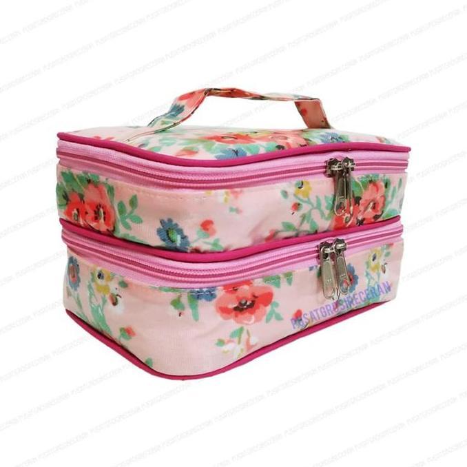WSO Shabby Pink Woman Stuff Organizer Tas Kosmetik Susun Cosmetic Bag