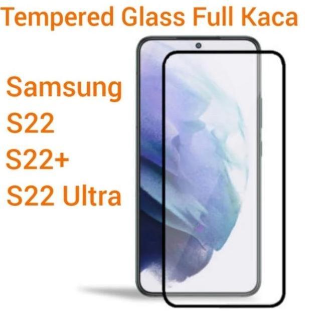 Tempered Glass Full Samsung S22 Ultra S22+ Plus S22 5G Tempered Kaca