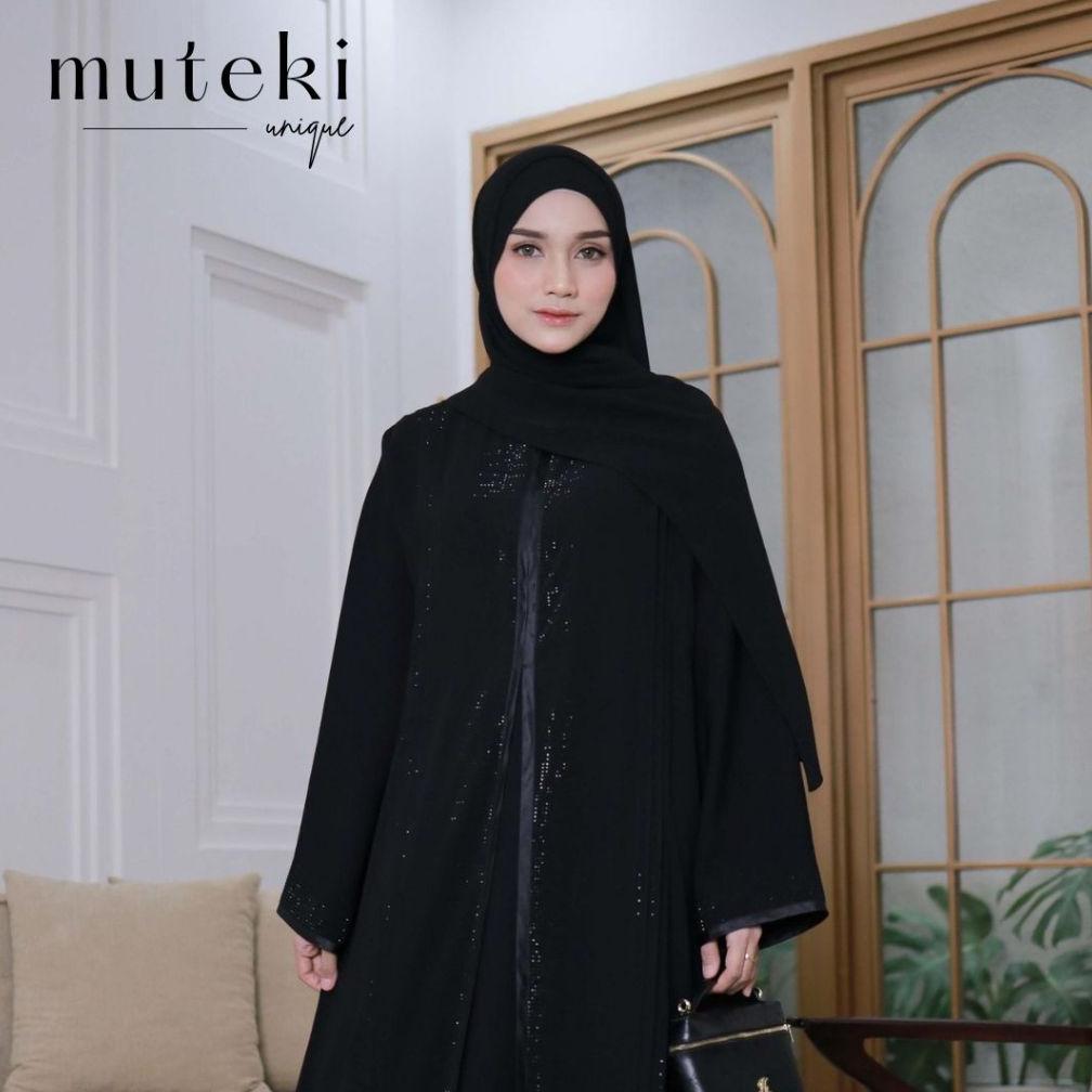 Hot Deals [Muteki] Samira Abaya Dress - Abaya Muslimah By Muteki Unique