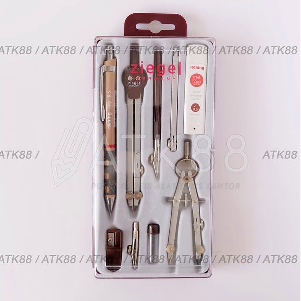 Jangka Set 3 Ziegel Germany Jangka Arsitek Lengkap